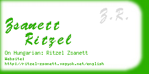 zsanett ritzel business card